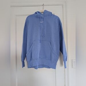 Nike Women's Light Blue Hoodie Sweatshirt